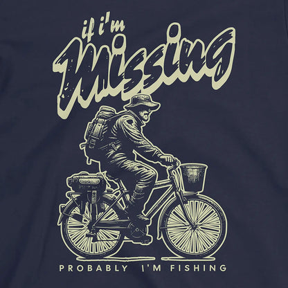 Navy, If I'm Missing, Probably I'm Fishing Tee – fish-room