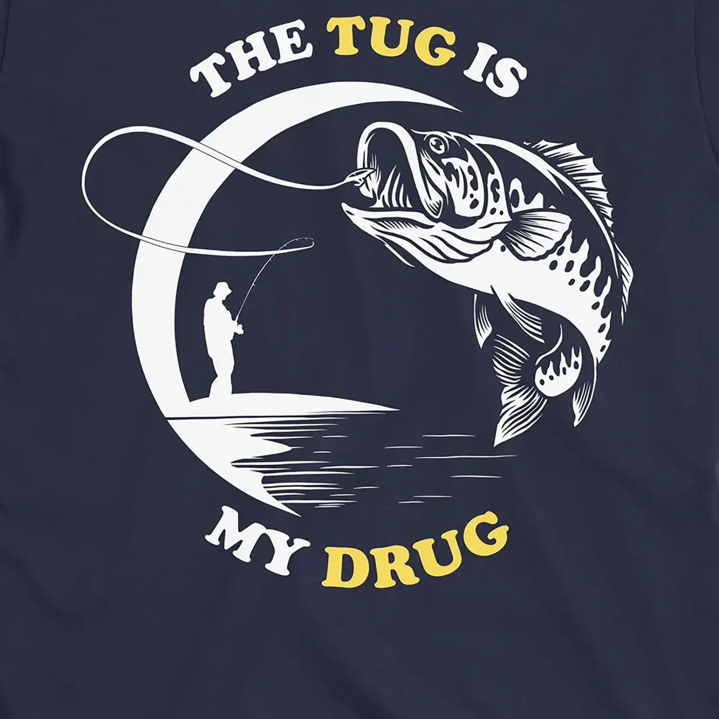 Navy, The Tug Is My Drug Tee – fish-room