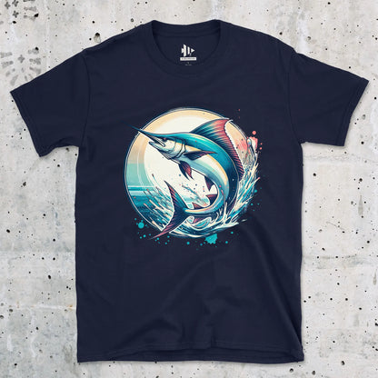 Navy, Swordfish Ocean Sunset Tee – fish-room