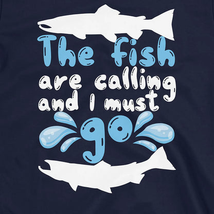 Navy, The Fish are Calling Tee – fish-room