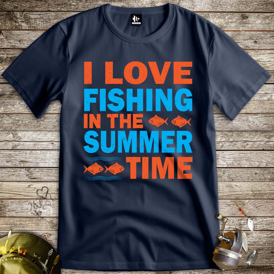 Fishing in She Summer Tee-funny fishing t shirt-FISH-ROOM LLC