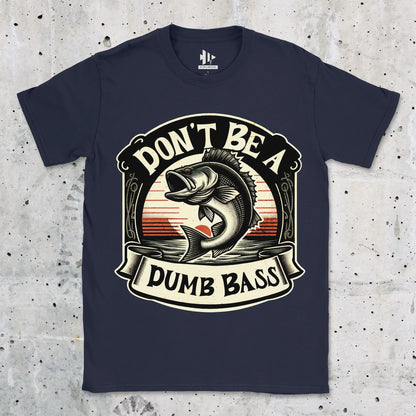 Navy, Don't Be a Dumb Bass Tee – fish-room