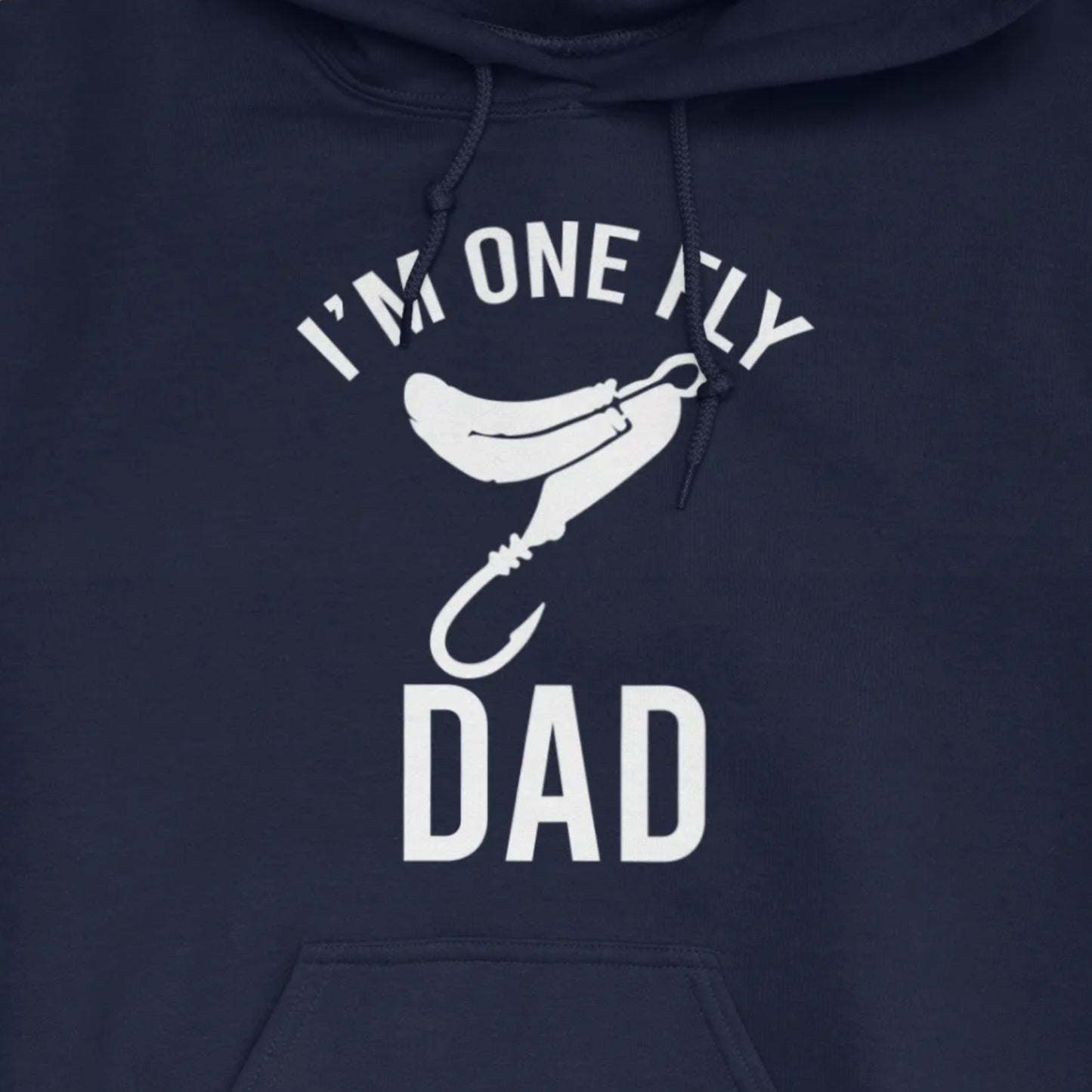 Navy, I'm One Fly Dad Hoodie – fish-room