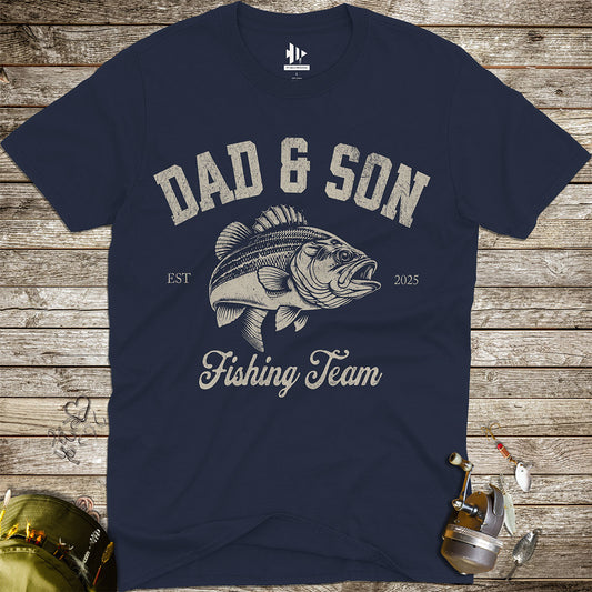 Dad & Son Fishing Team Tee