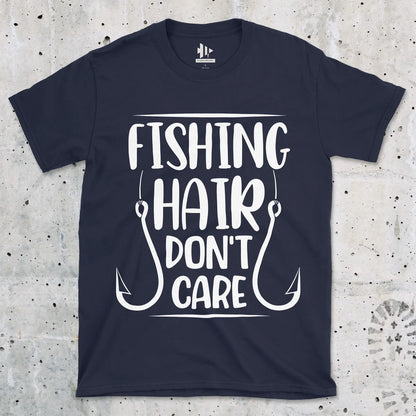Navy, Fishing Hair Don't Care Tee – fish-room