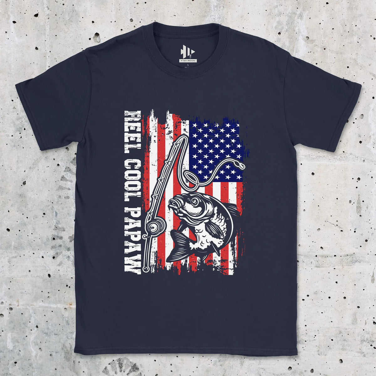 Navy, Reel Cool Papaw Tee – fish-room