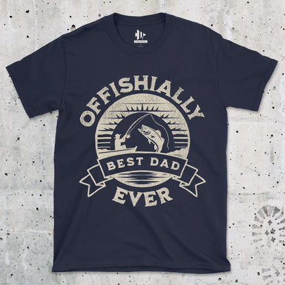 Navy, Offishially Best Dad Ever Tee – fish-room