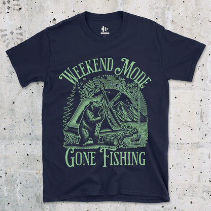 Navy, Weekend Mode: Gone Fishing Tee – fish-room