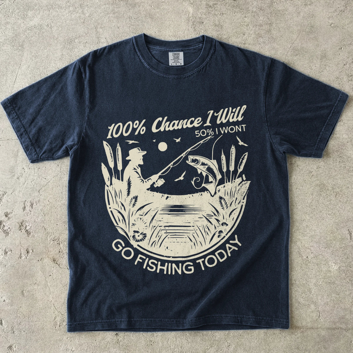 100% Fishing Day T-Shirt