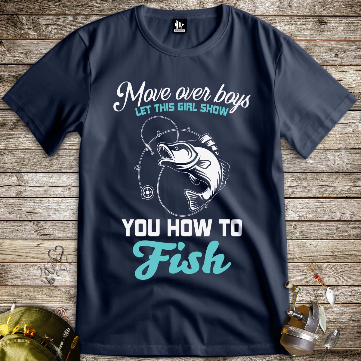 Move Over Boys Tee-funny fishing t shirt-FISH-ROOM LLC