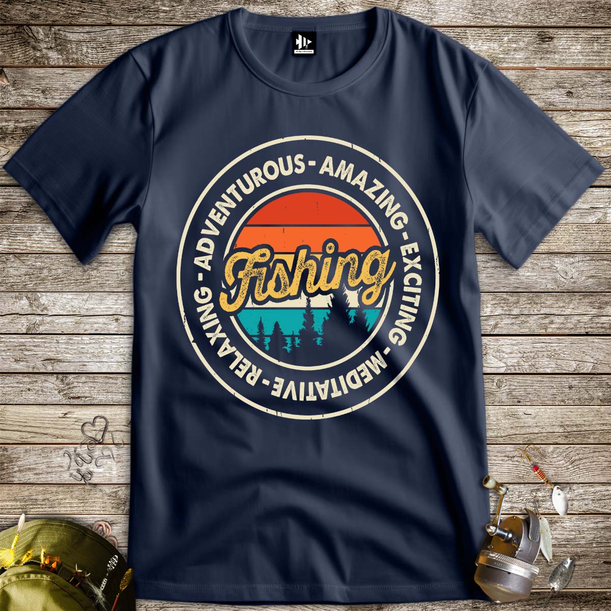 Adventurous Fishing Tee-funny fishing t shirt-FISH-ROOM LLC