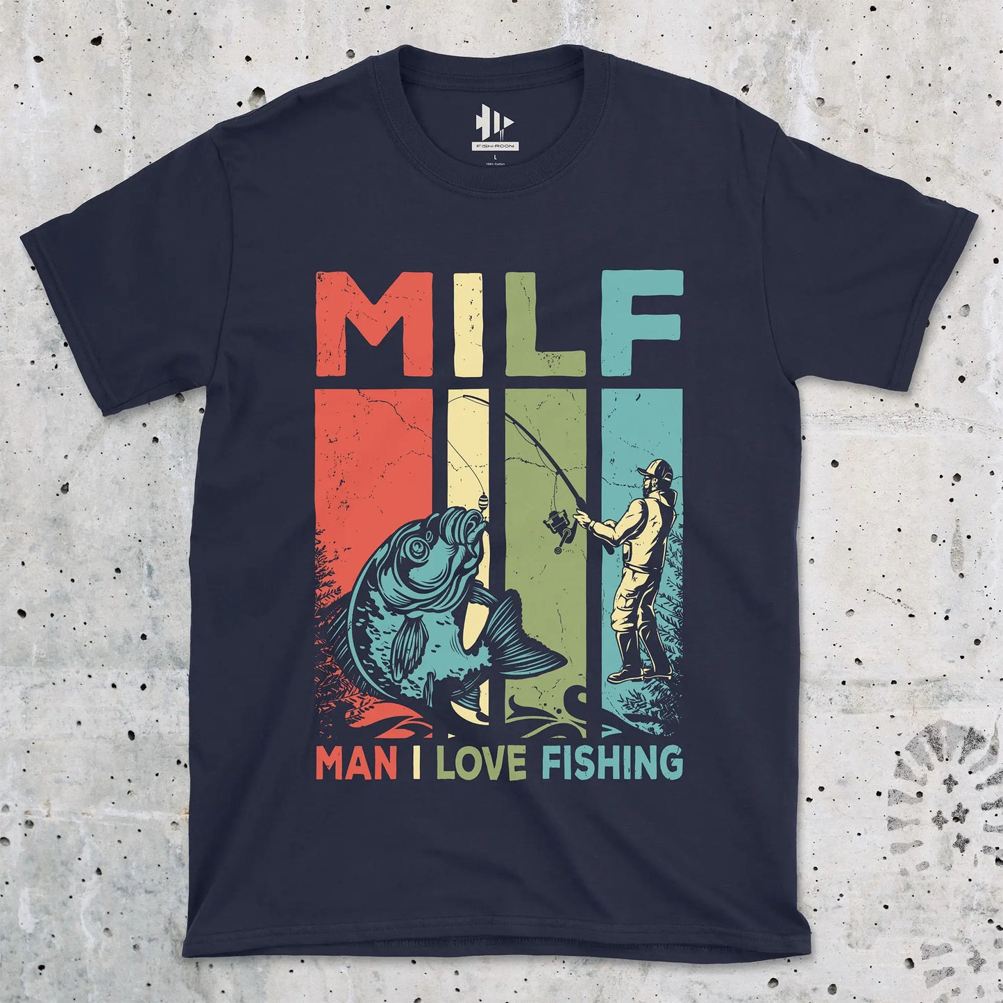 Navy, Man I Love Fishing Tee – fish-room