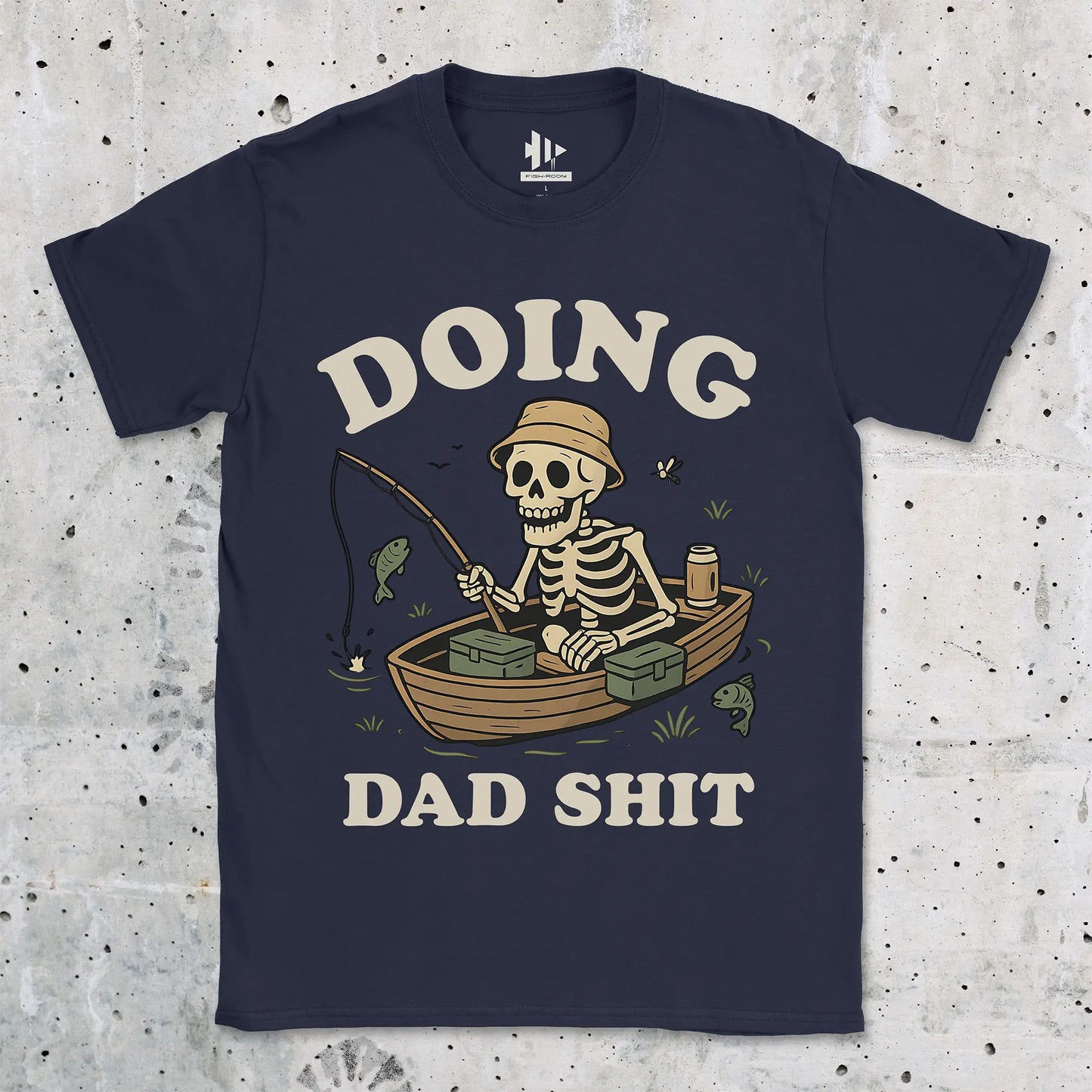 Navy, Doing Dad Shit Tee – fish-room