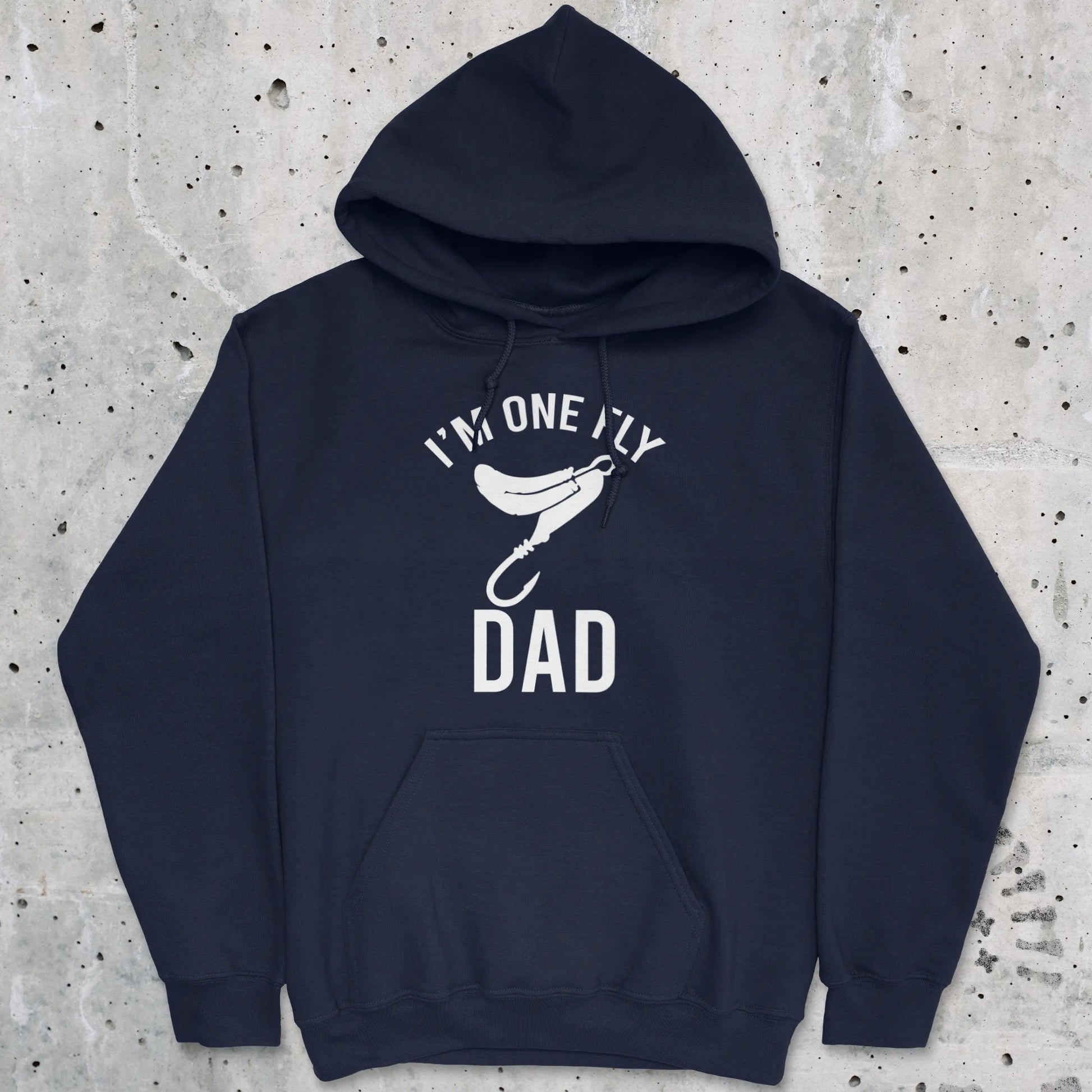 Navy, I'm One Fly Dad Hoodie – fish-room