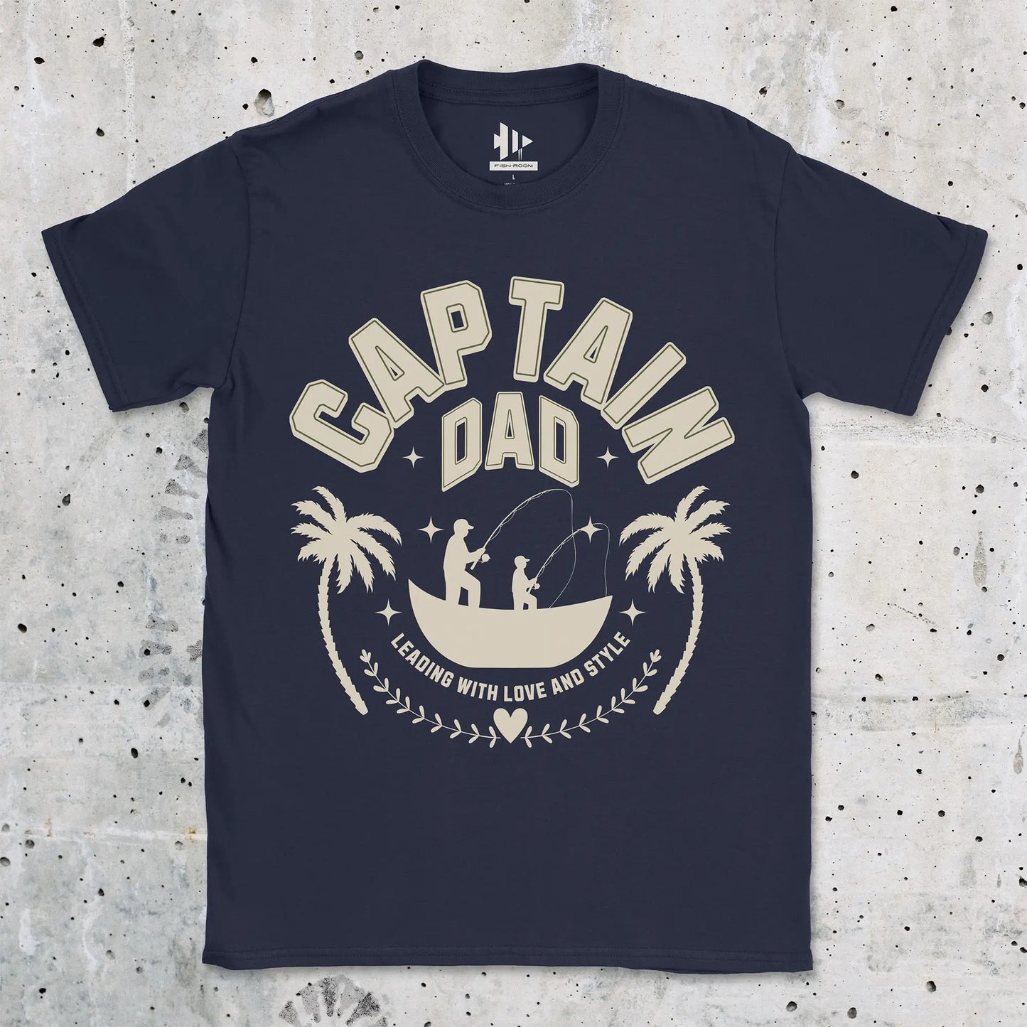 Navy, Captain Dad Tee – fish-room