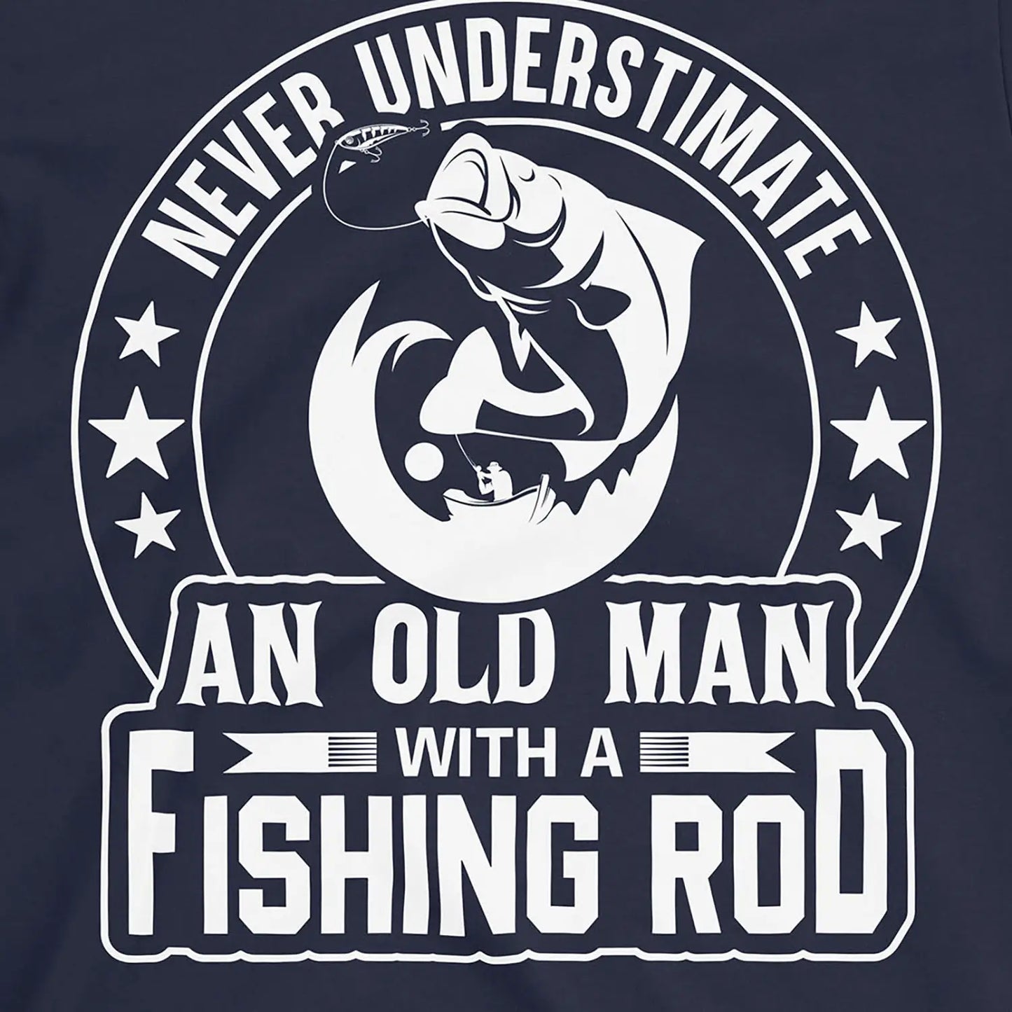 Navy, Old Man Tee – fish-room