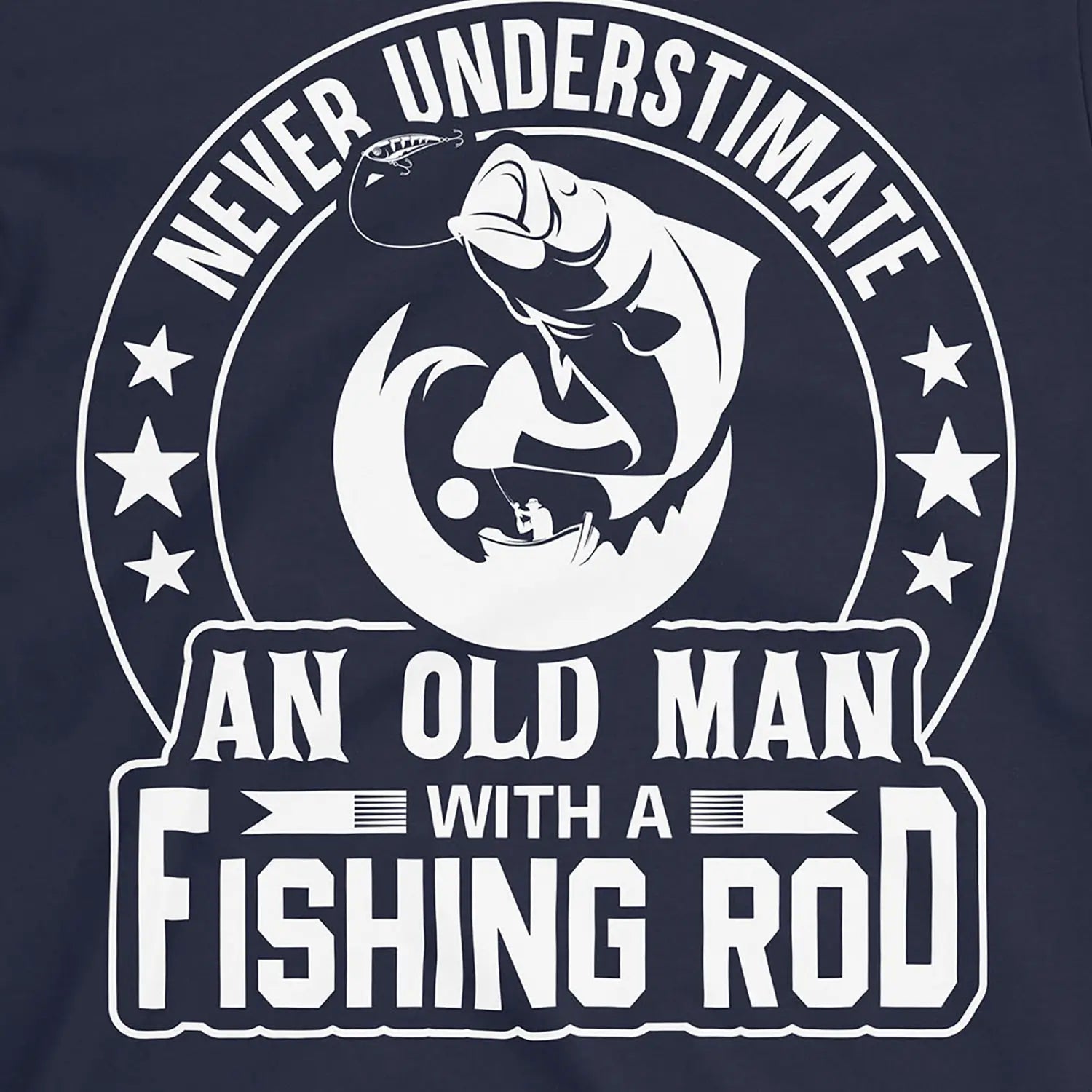 Navy, Old Man Tee – fish-room