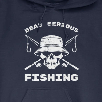 Navy, Dead Serious Fishing Hoodie – fish-room
