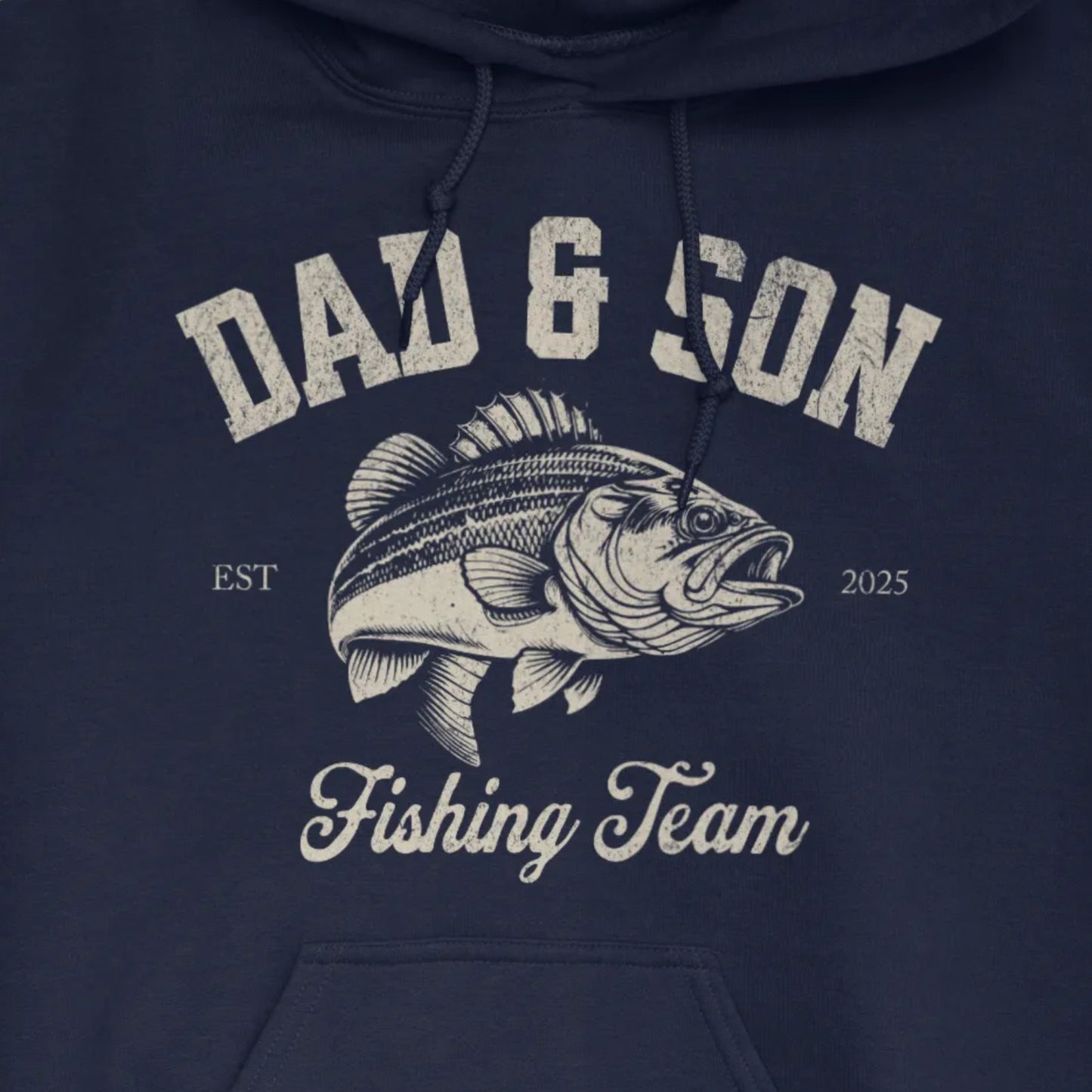 Navy, Dad & Son Fishing Team Hoodie – fish-room