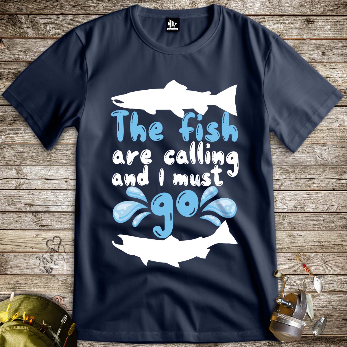 The Fish are Calling Tee-funny fishing t shirt-FISH-ROOM LLC