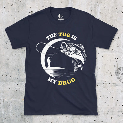 Navy, The Tug Is My Drug Tee – fish-room
