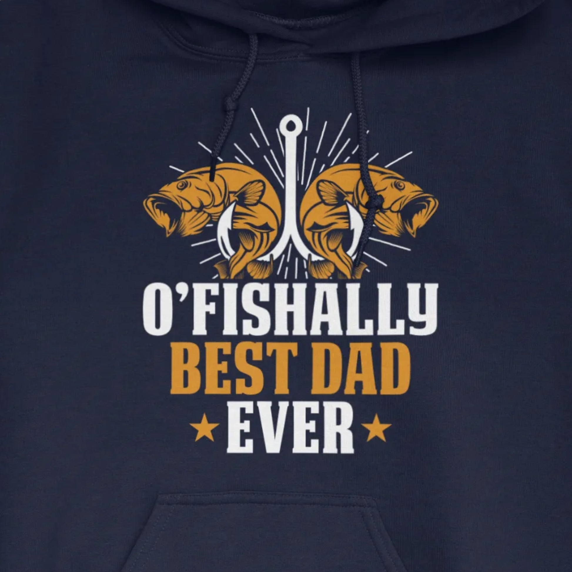 Navy, O'Fishally Best Dad Ever Hoodie – fish-room
