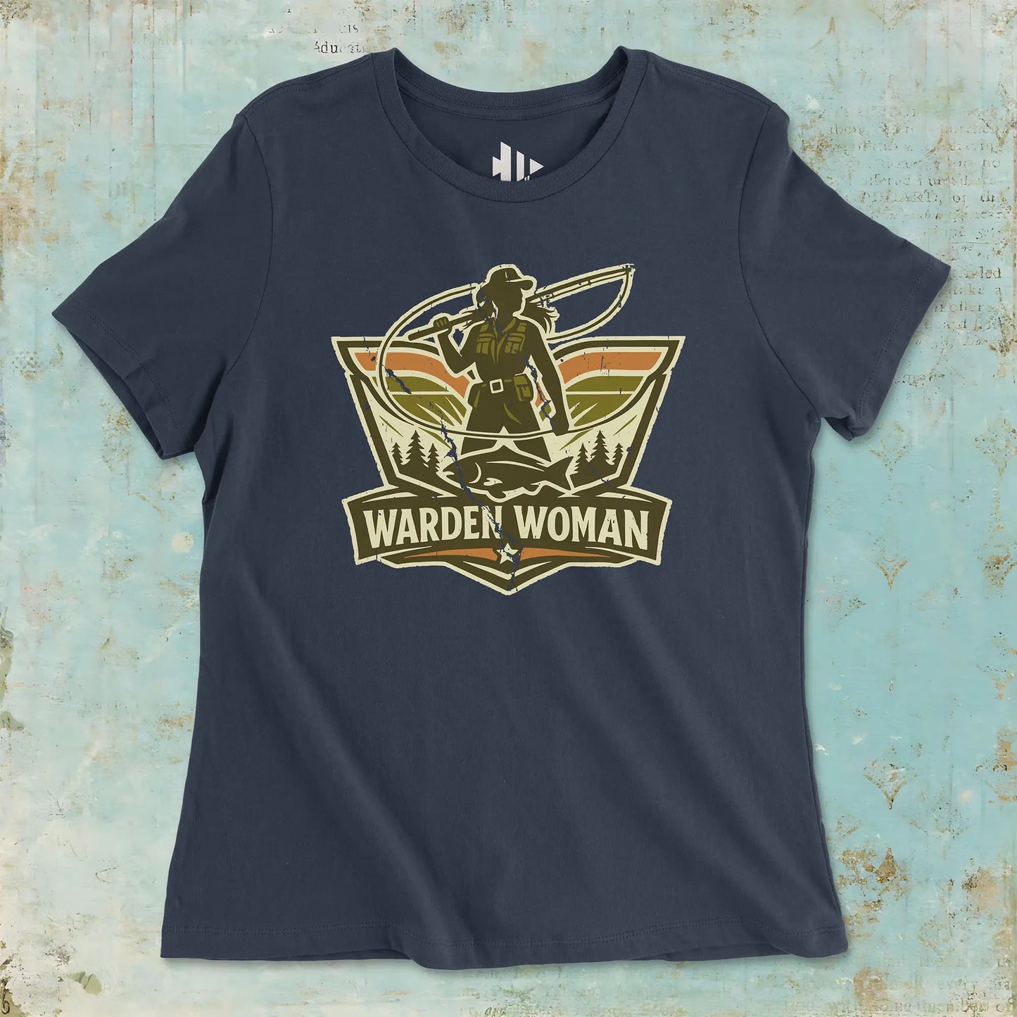 Navy, Warden Woman Ladies’ Tee – fish-room