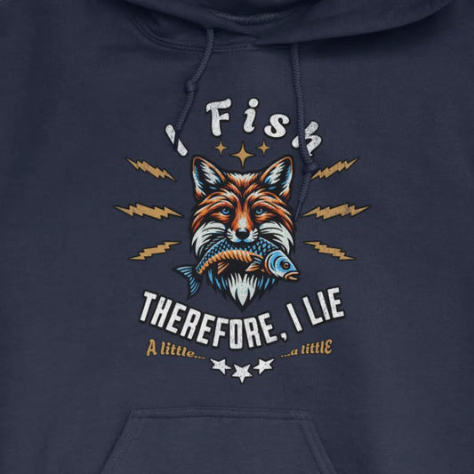 Navy, I Fish, Therefore I Lie... A Little Hoodie – fish-room