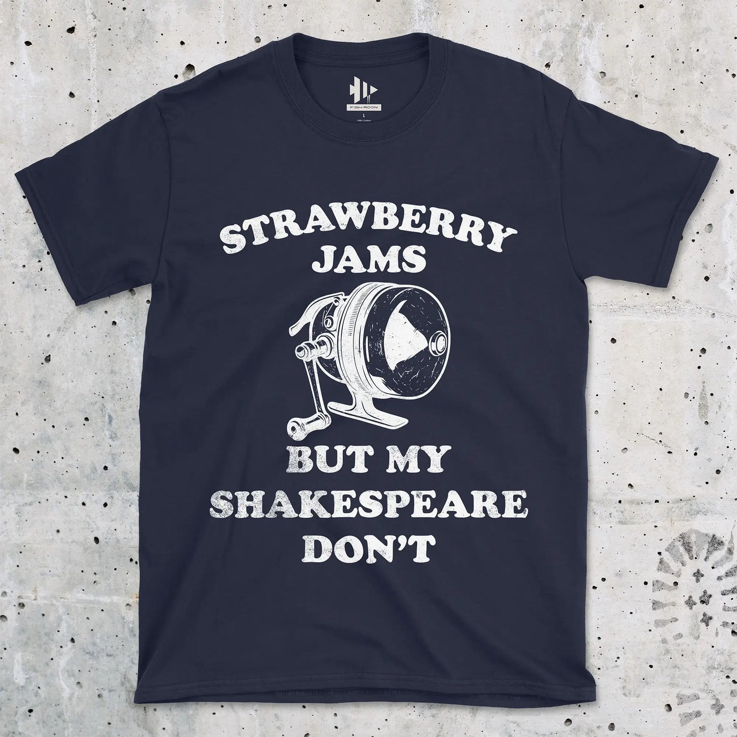 Navy, Strawberry Jams – But My Shakespeare Don’t Tee – fish-room