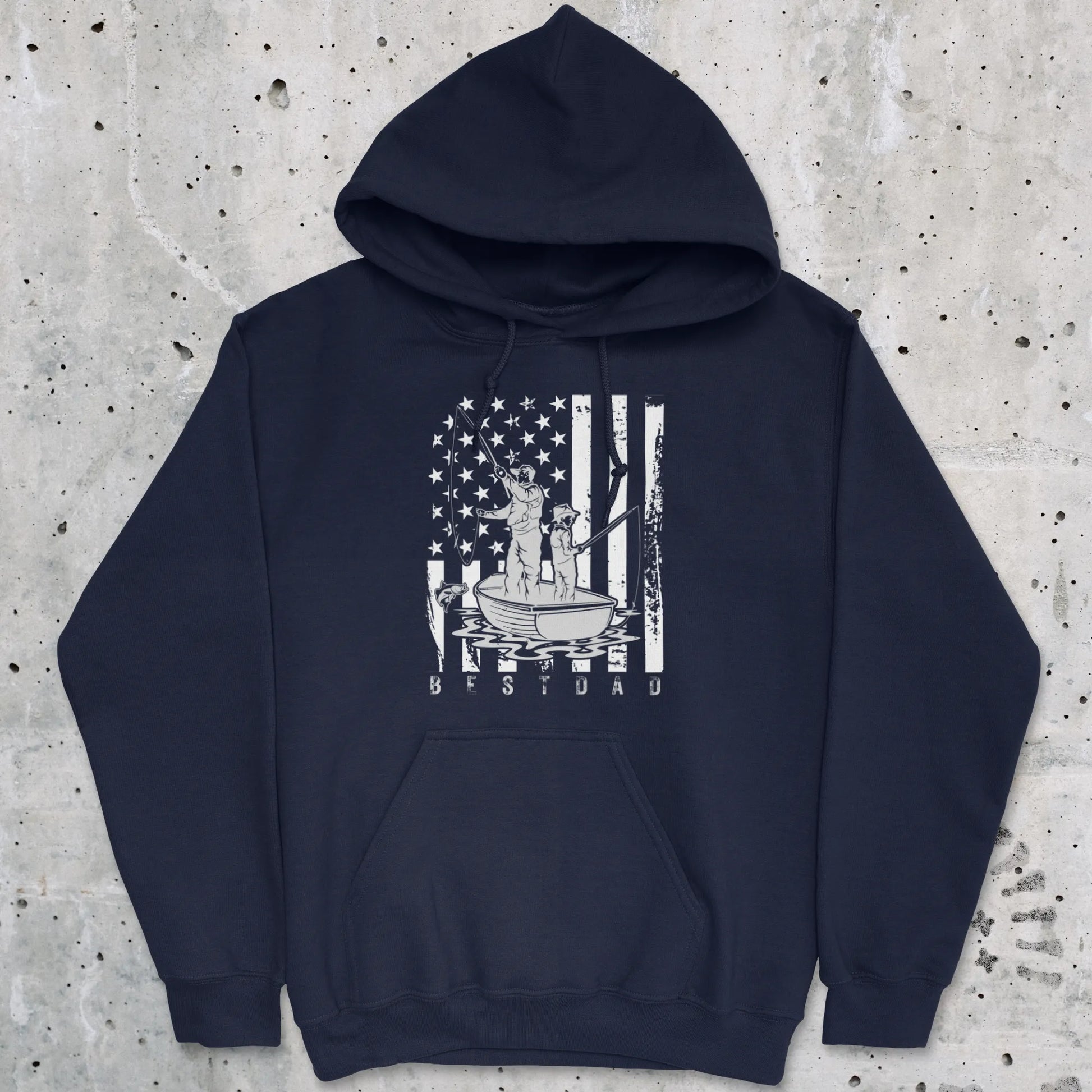 Navy, Best Dad Hoodie – fish-room
