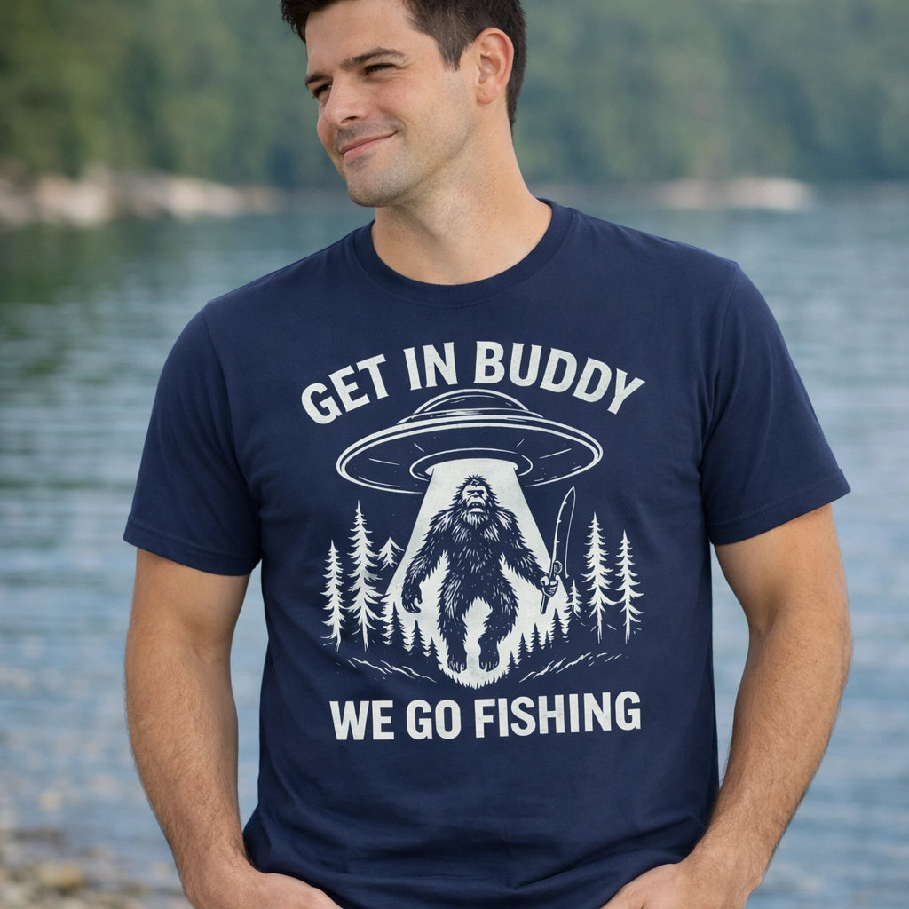 Navy, Get In Buddy, We Go Fishing Tee – fish-room
