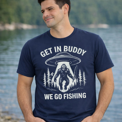 Navy, Get In Buddy, We Go Fishing Tee – fish-room