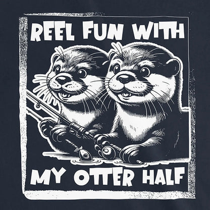 Navy, Reel Fun with My Otter Half  Women Tee – fish-room