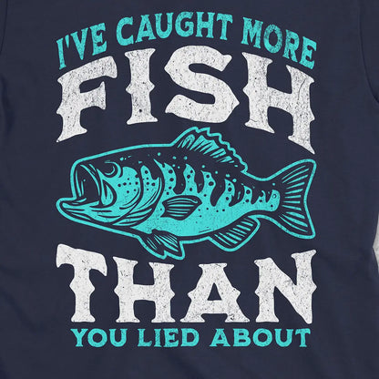 More Fish Than You Lied About Tee Navy T-Shirt