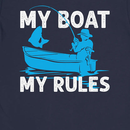 Navy, My Boat My Rules Tee – fish-room