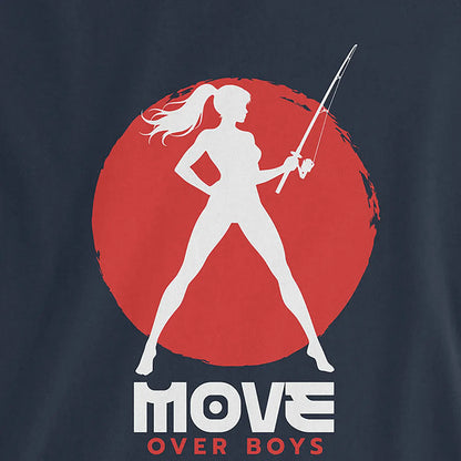 Navy, Move Over Boys Ladies’ Tee – fish-room