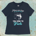Navy, Move Over Boys Ladies’ Tee – fish-room