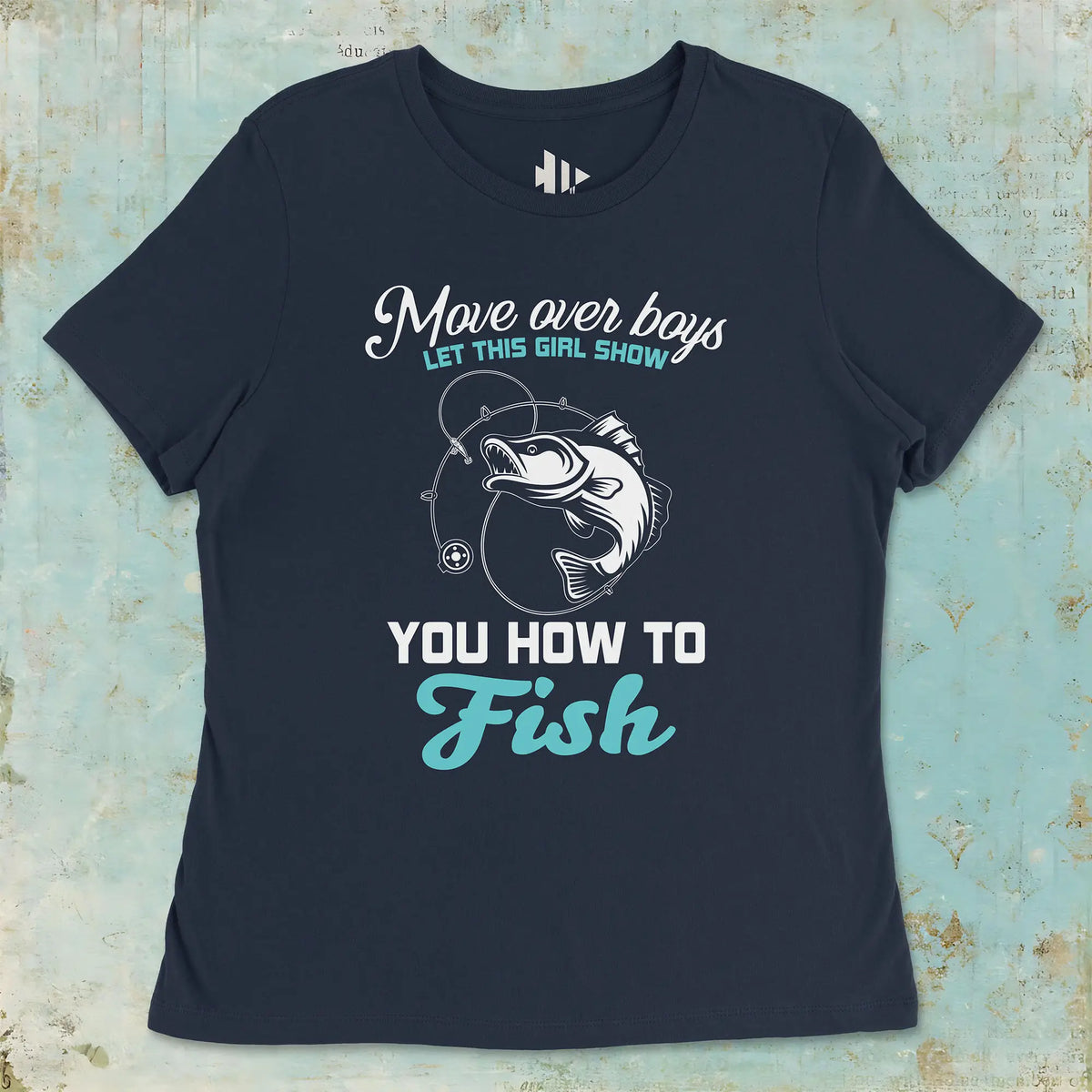 Navy, Move Over Boys Ladies’ Tee – fish-room