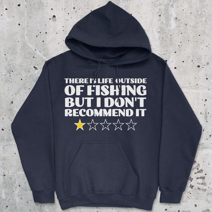 Navy, There is Life Outside of Fishing, But I Don't Recommend it Hoodie – fish-room