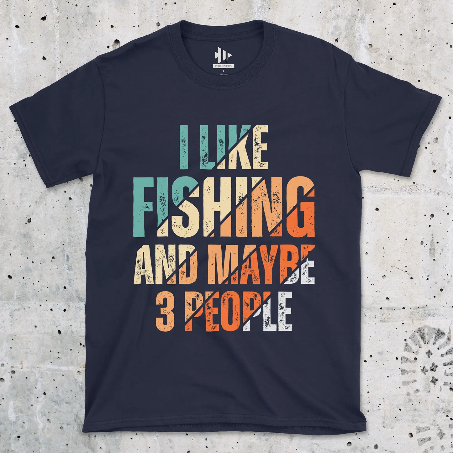Navy, I Like Fishing and Maybe 3 People  Tee – fish-room