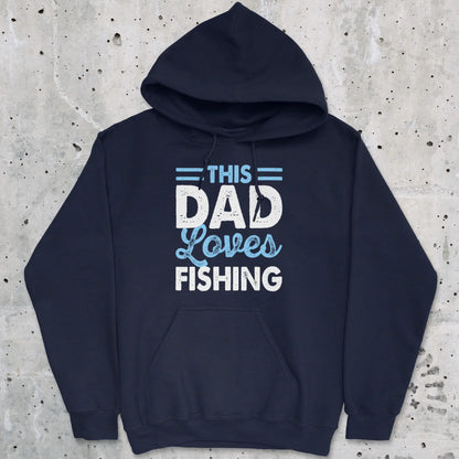 Navy, This Dad Loves Fishing Hoodie – fish-room