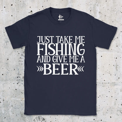 Navy, Just Take Me Fishing Tee – fish-room