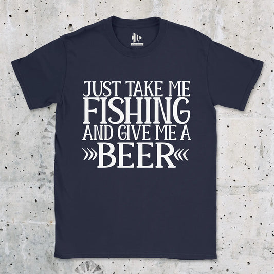 Navy, Just Take Me Fishing Tee – fish-room