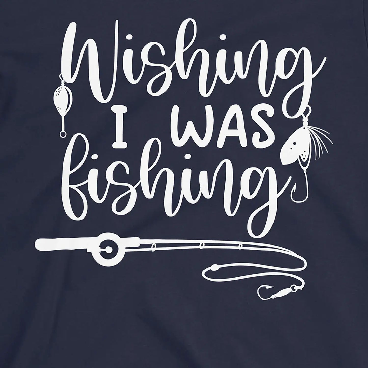 Navy, Wishing I was Fishing Tee – fish-room