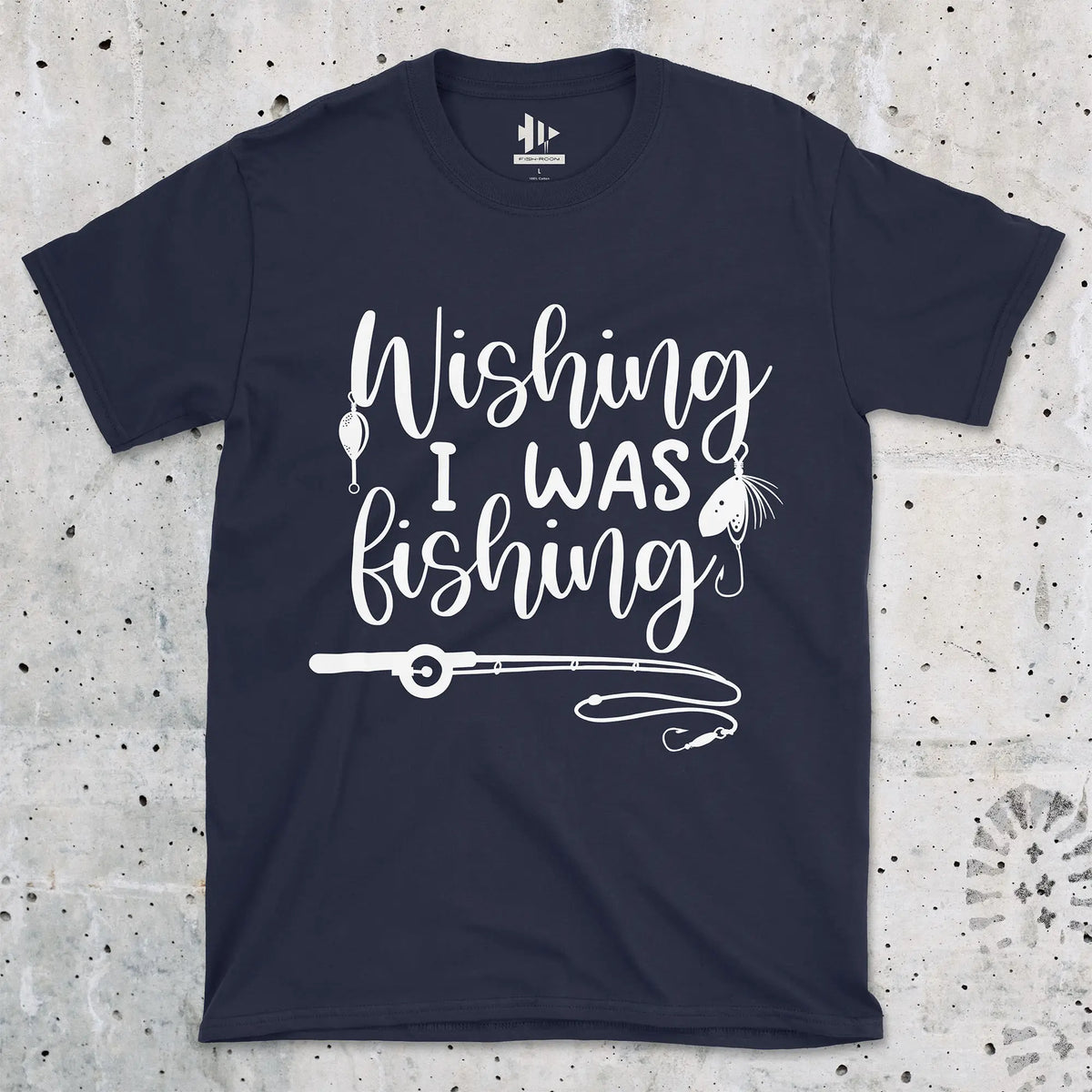 Navy, Wishing I was Fishing Tee – fish-room
