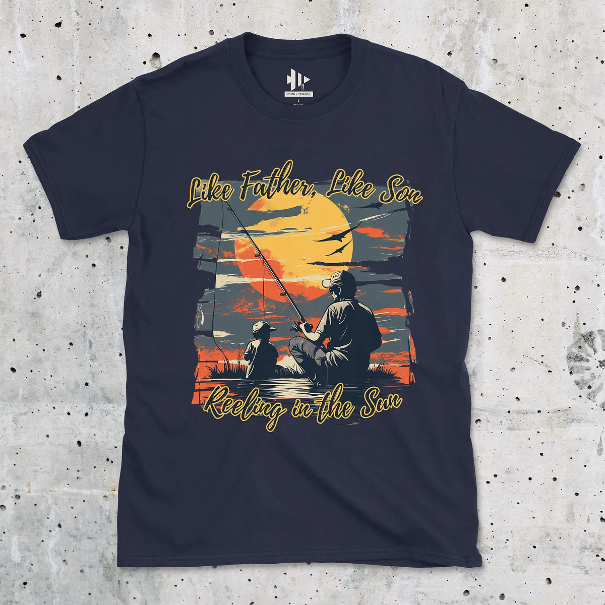 Navy, Like Father Like Son Tee – fish-room