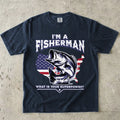 Navy, Fisherman Superpower T-Shirt – fish-room