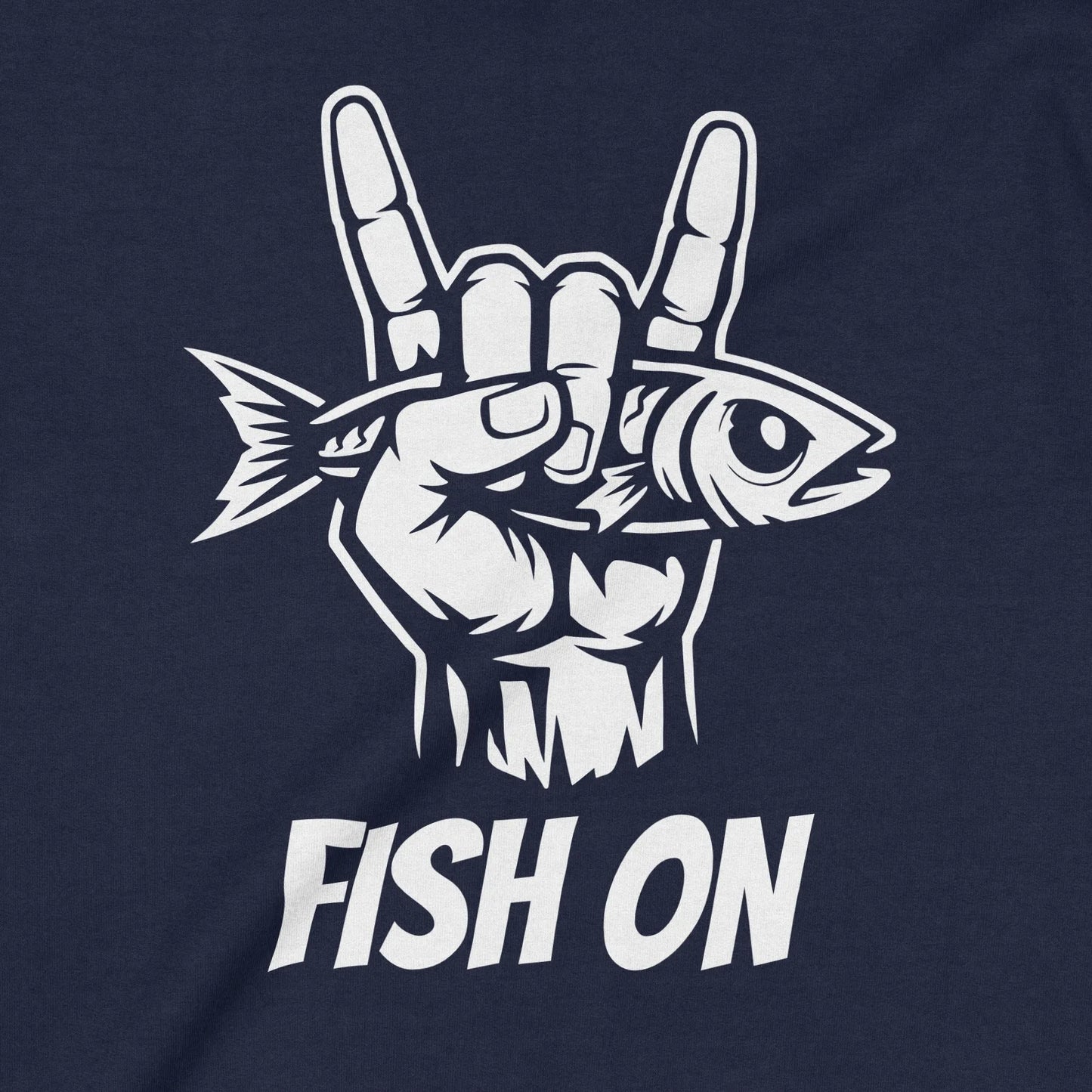 Navy, Fish On Sweatshirt – fish-room