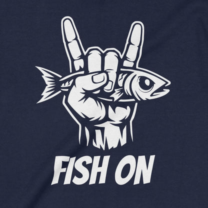 Navy, Fish On Sweatshirt – fish-room