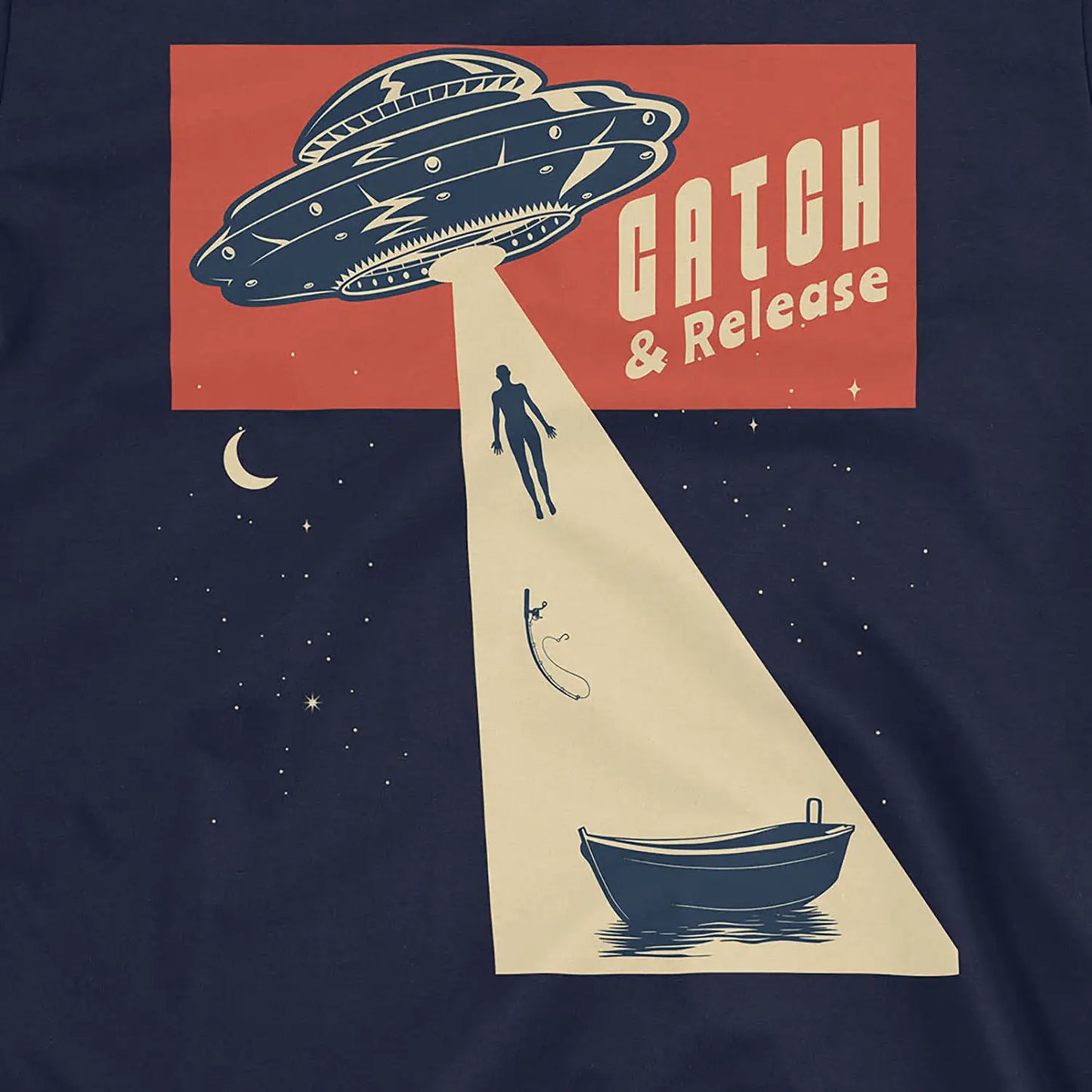 Catch & Release – UFO Edition Tee Navy T-Shirt